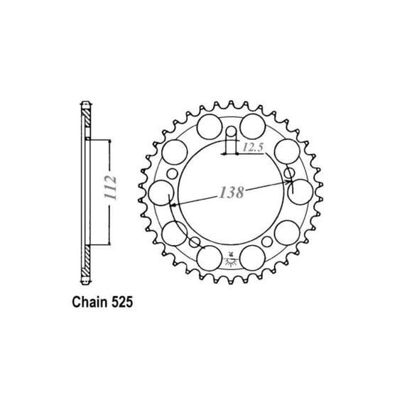 JT Rear Sprocket 1304.42