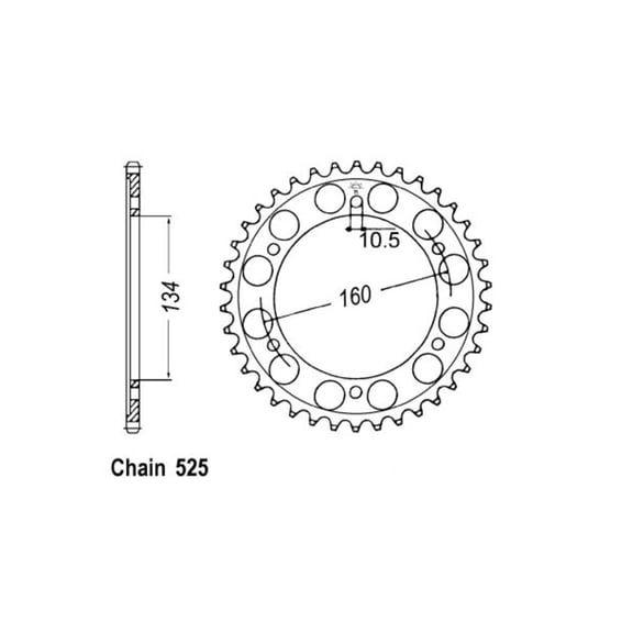 JT Rear Sprocket 1307.46