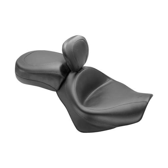 2-p wide touring vintage seat plain black