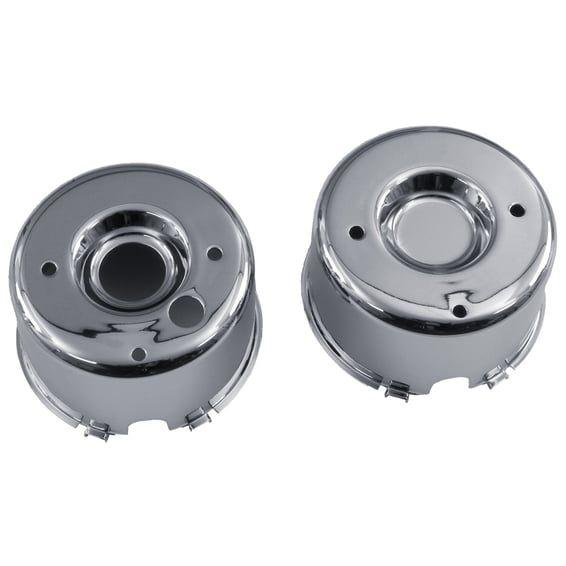 Speedometer & tachometer cup set. Chrome