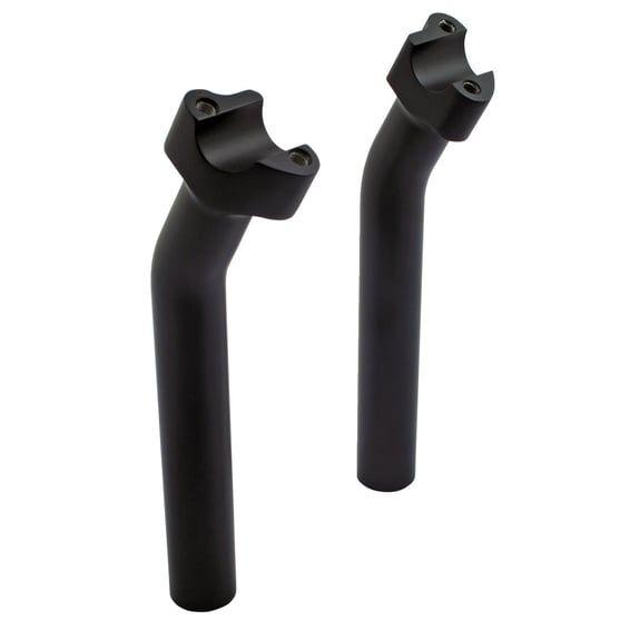 Chubby risers. Pullback. 9.5" rise. Black