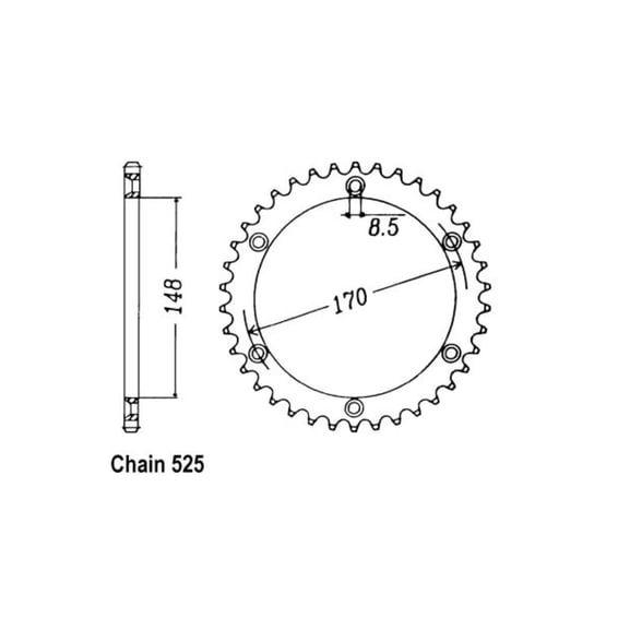 JT Rear Sprocket 1821.47