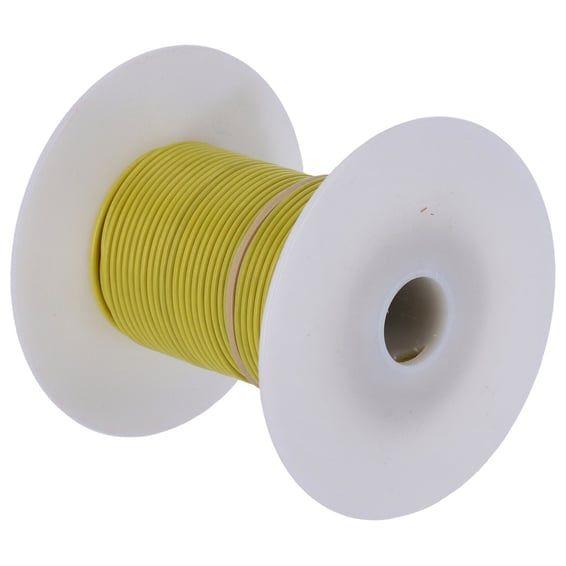 Wire on spool, 18 gauge. 100 ft. Yellow