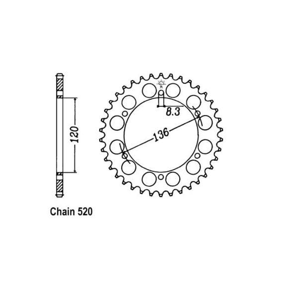 JT Rear Sprocket 846.41