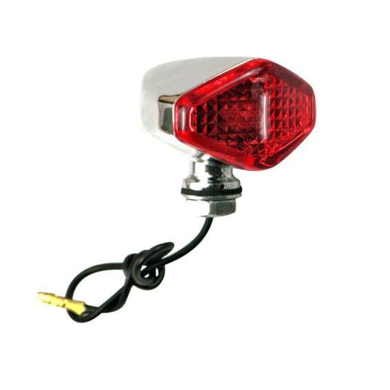 Diamond turn signals. Chrome. Red lens