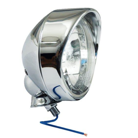 T-bone spotlamp. 3-1/2". Clear glass lens. with visor