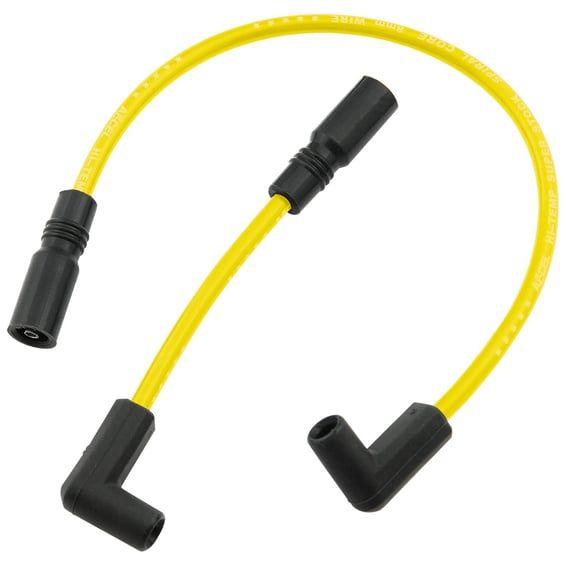 8mm Ferro Spiral core spark plug wire set. Yellow
