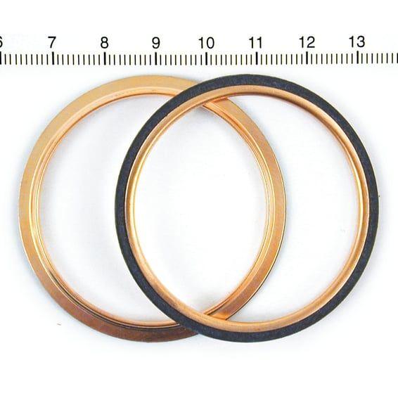 James, round copper exhaust gasket set (pr)
