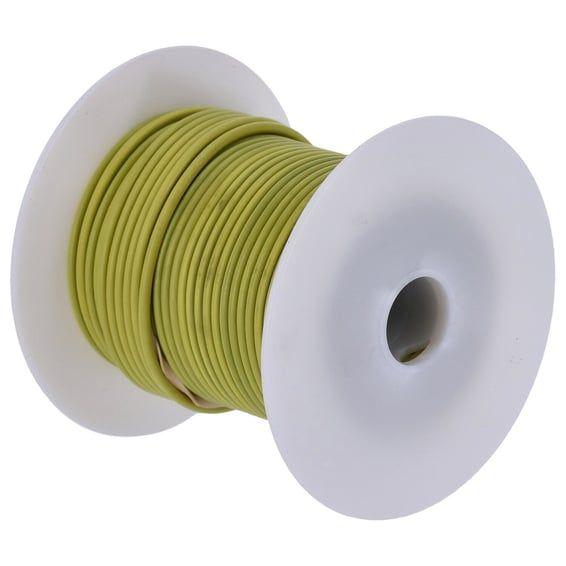 Wire on spool, 14 gauge. 100 ft. Yellow