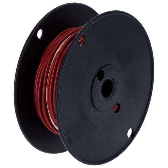 Wire on spool, 10 gauge. 100 ft. Red