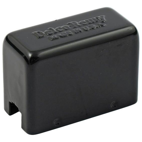 Delco-Remy regulator relay cover 2-post. Black