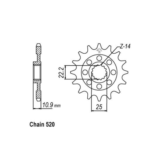 JT Front Sprocket 707.15