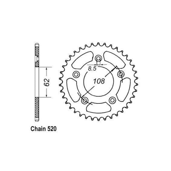 JT Rear Sprocket 701.39