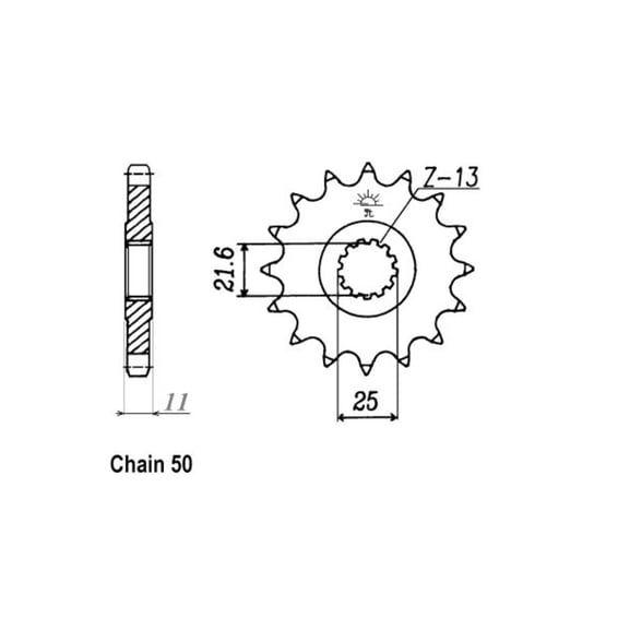 JT Front Sprocket 580.16