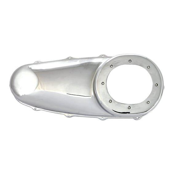 outer primary cover. Smooth. Chrome