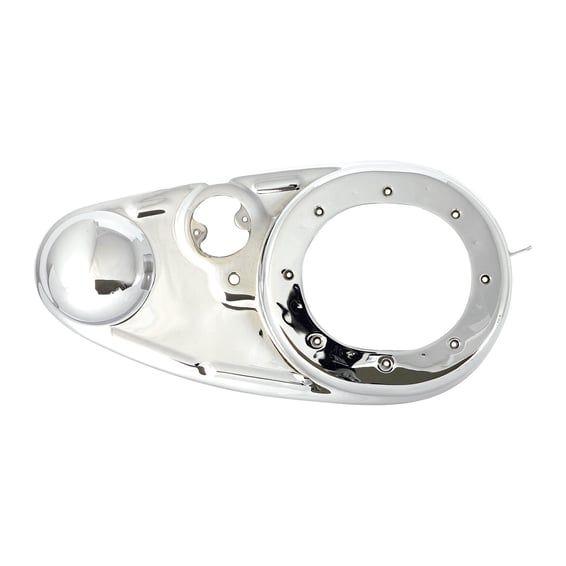 Outer primary cover. Chrome
