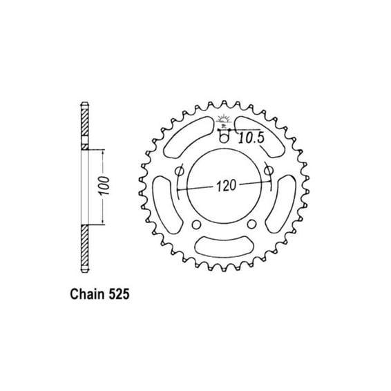 JT Rear Sprocket 702.41