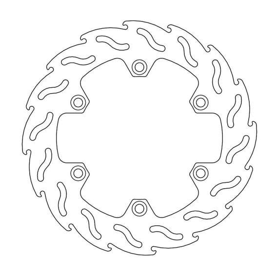 Flame series fixed brake rotor