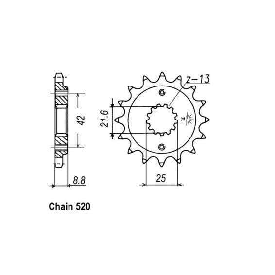 JT Front Sprocket 512.15