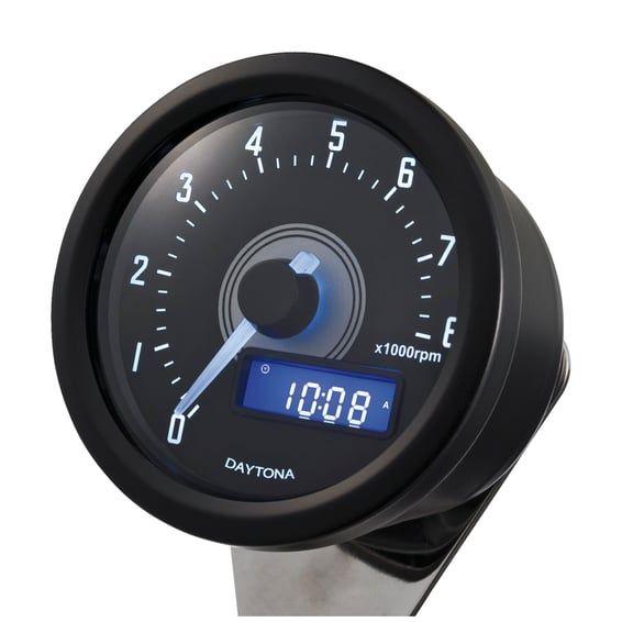 Velona 60mm tachometer 8000RPM, black