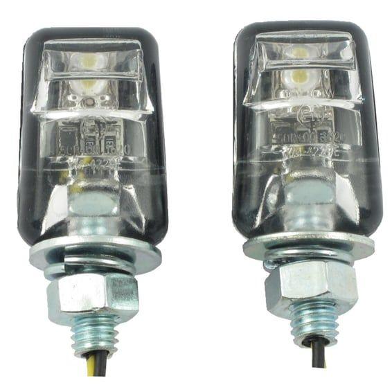 Picco, lighted license plate bolt set. Black