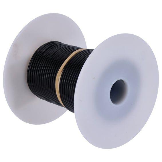 Wire on spool, 18 gauge. 100 ft. Black