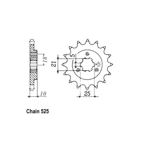 JT Front Sprocket 1448.15