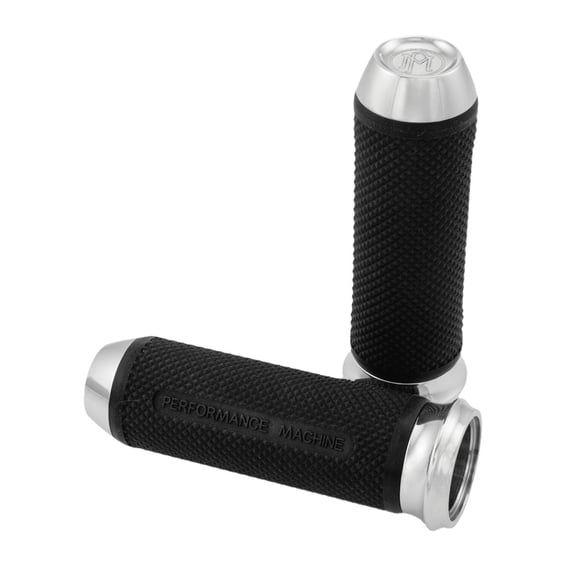Elite handlebar grip set. Chrome