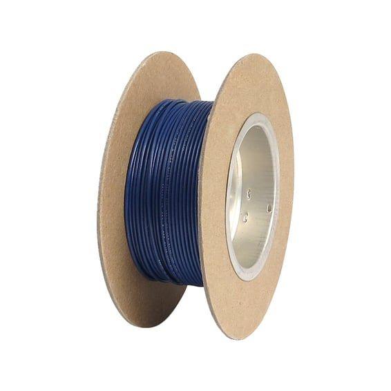 NAMZ, wire on spool. 18 gauge, 100ft. Blue