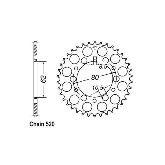 JT Rear Sprocket 845.40