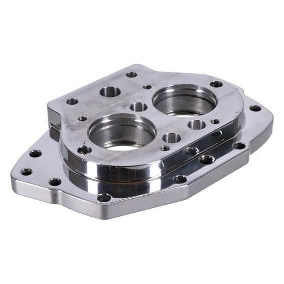 JIMS, billet transmission trapdoor. No bearings. Polished