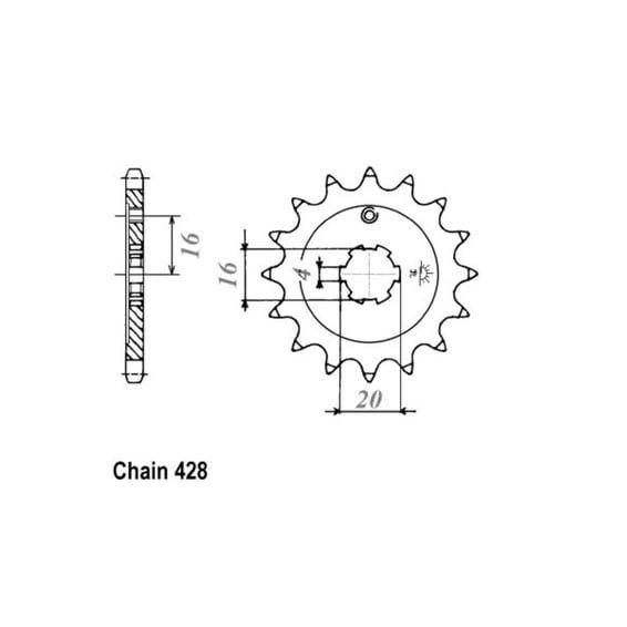 JT Front Sprocket 555.14