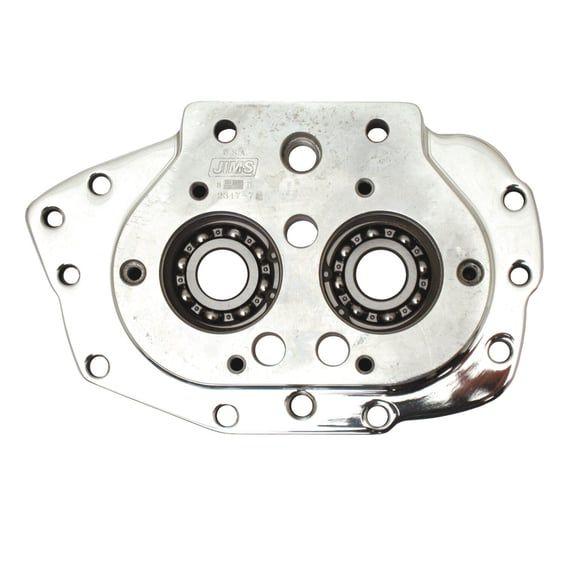 JIMS, billet transmission trapdoor. With bearings. Polished