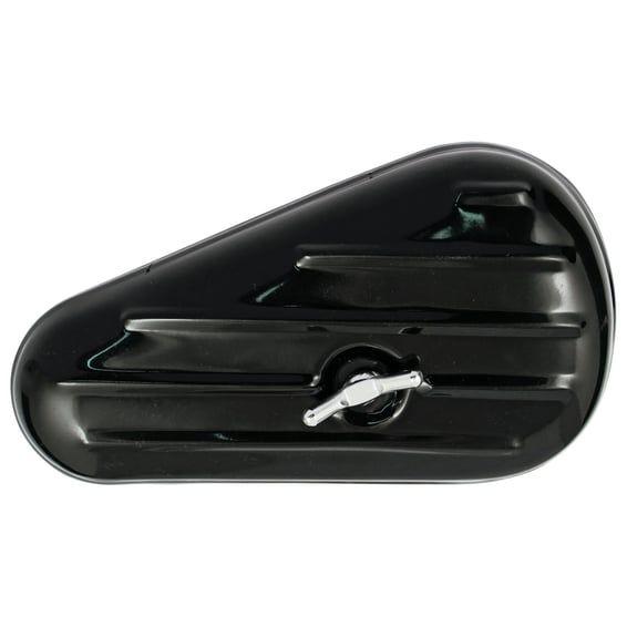 early style tool box ribbed. Black