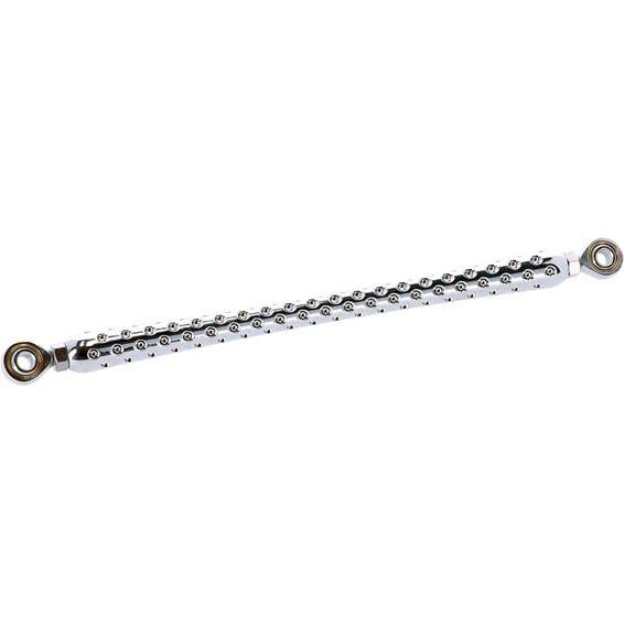 Shifter rod 'Drilled'. Chrome