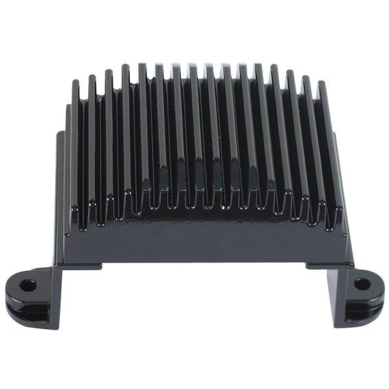 voltage regulator/rectifier. Black