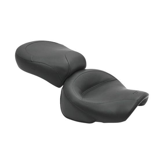 2-p wide touring vintage seat plain black
