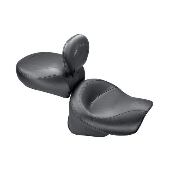 2-p wide touring vintage seat plain black