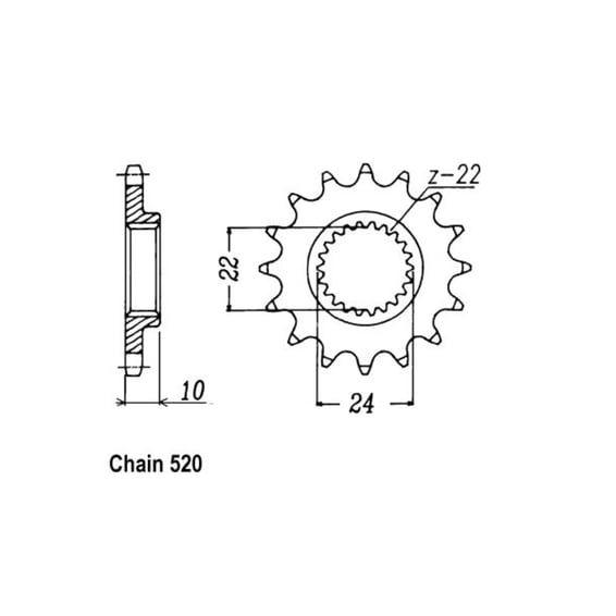 JT Front Sprocket 402.16
