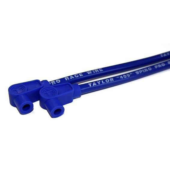 409 Pro-Race spark plug wire set. Blue