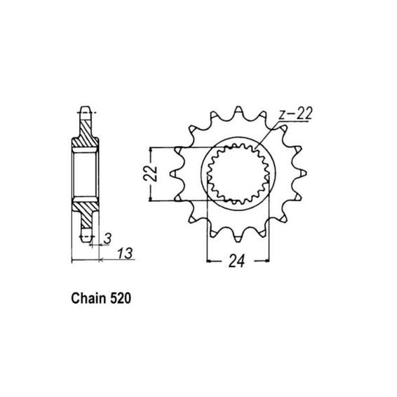 JT Front Sprocket 1126.16