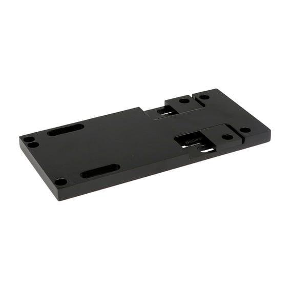 4-speed transmission mount plate. adjustable. Black