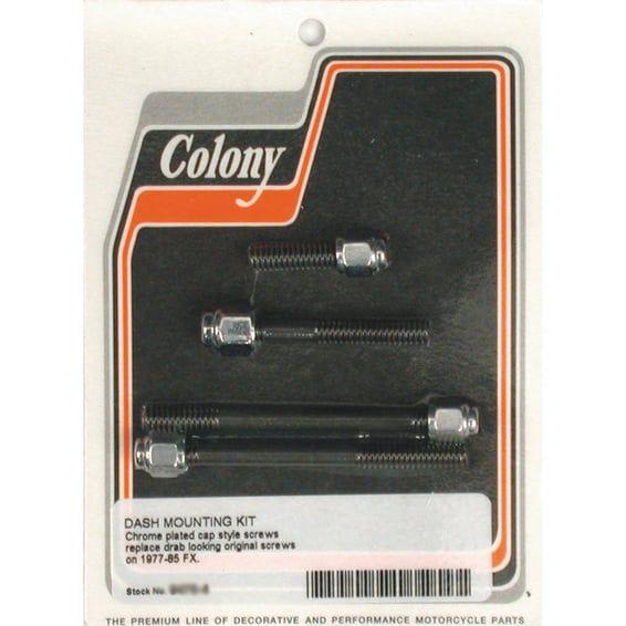 dash mount kit. Chrome Cap style