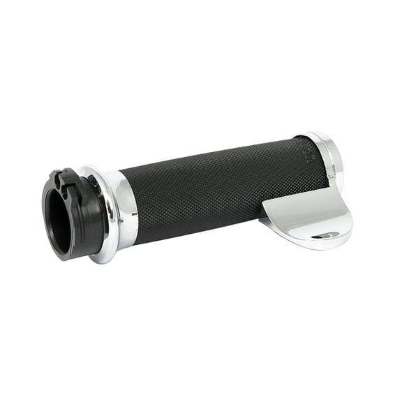 Avon throttle assist end cap Custom Contour, chrome