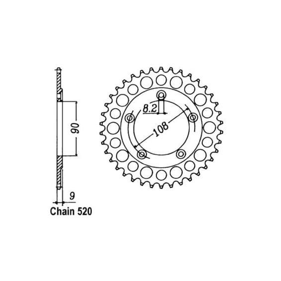 JT Rear Sprocket 491.38
