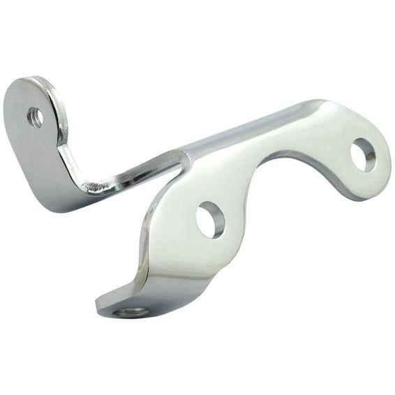 Oil tank/clutch cable mounting bracket. Chrome