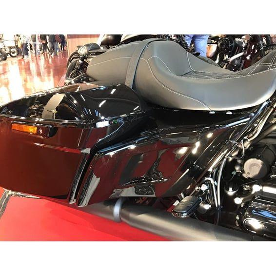 side covers 'Custom'. Matte black