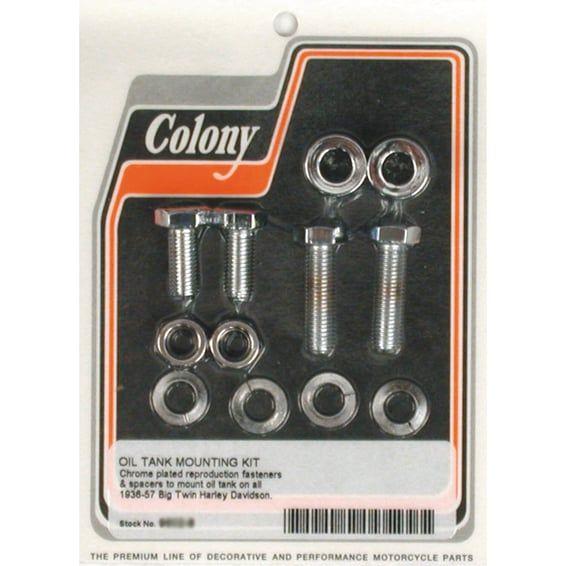 oil tank mount kit. Chrome