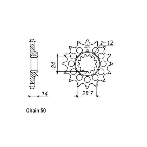 JT Front Sprocket 1529.17