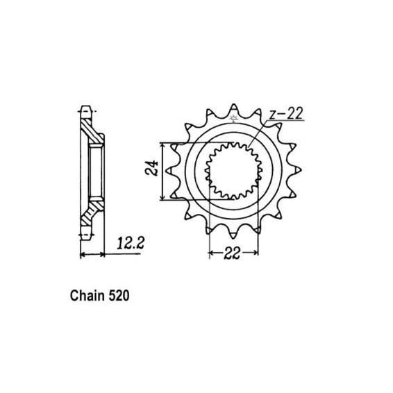 JT Front Sprocket 1125.17